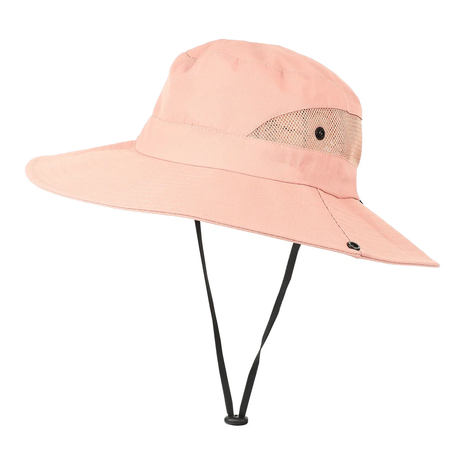 

Breathable Sun Hat Wide Brim Adjustable Drawstring One Size Fits Most Summer Outdoor Climbing Hiking Fishing Camping Mesh Bucket