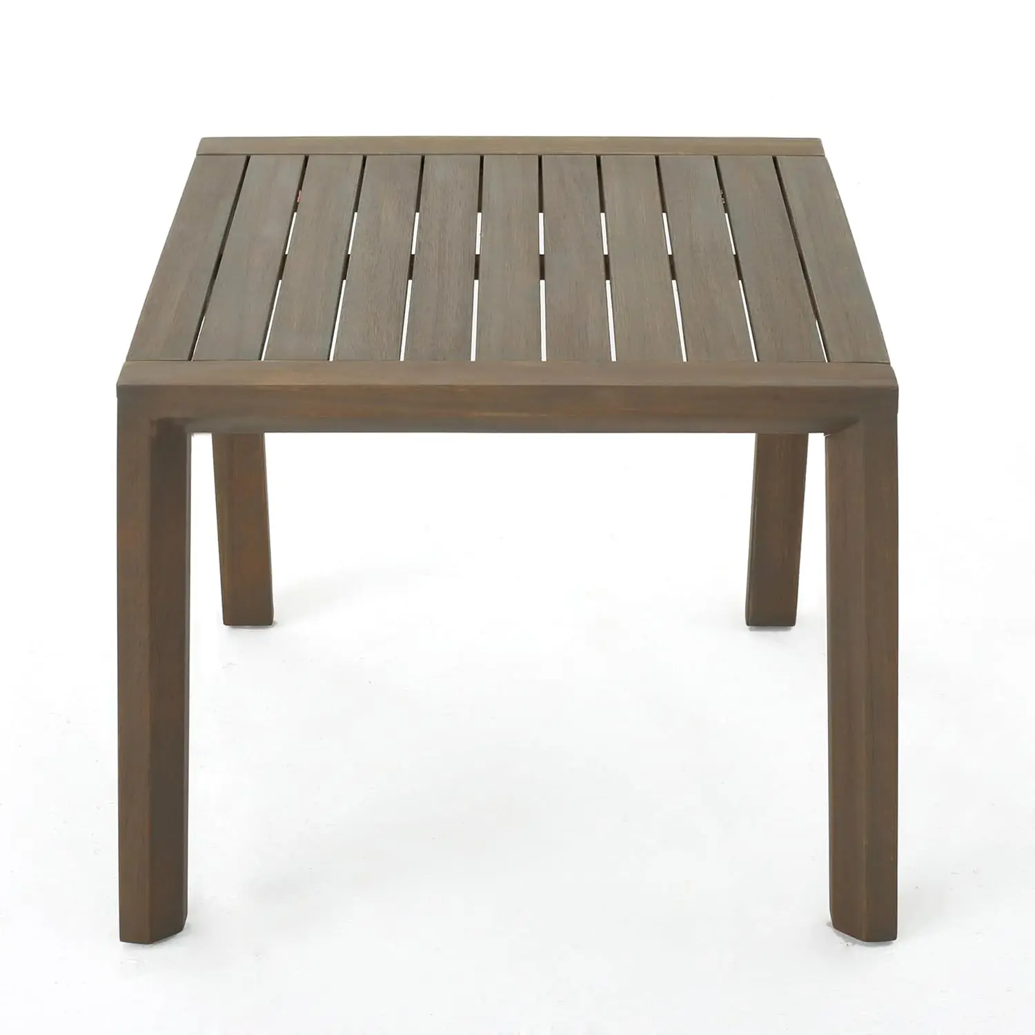 #Acacia Wood Outdoor Chat Set Water Resistant Cushions Grey Finish
