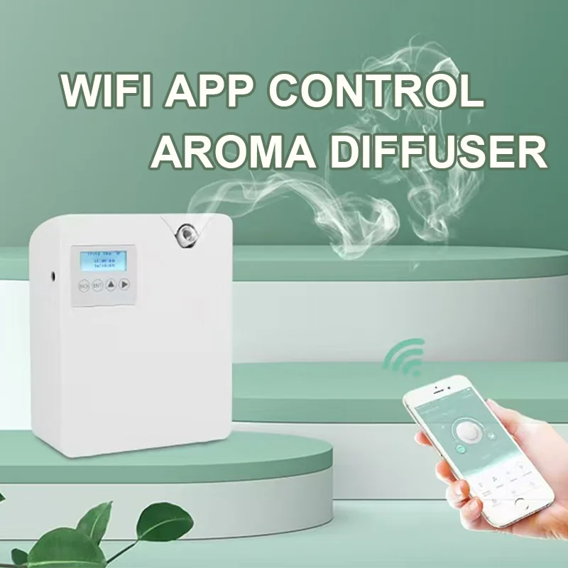 

Аромадиффузор NAMSTE: Освежитель воздуха, Ароматерапия, Устройство для ароматизации отелей, Умный домашний ароматизатор с управлением через Bluetooth и Wi-Fi по приложению