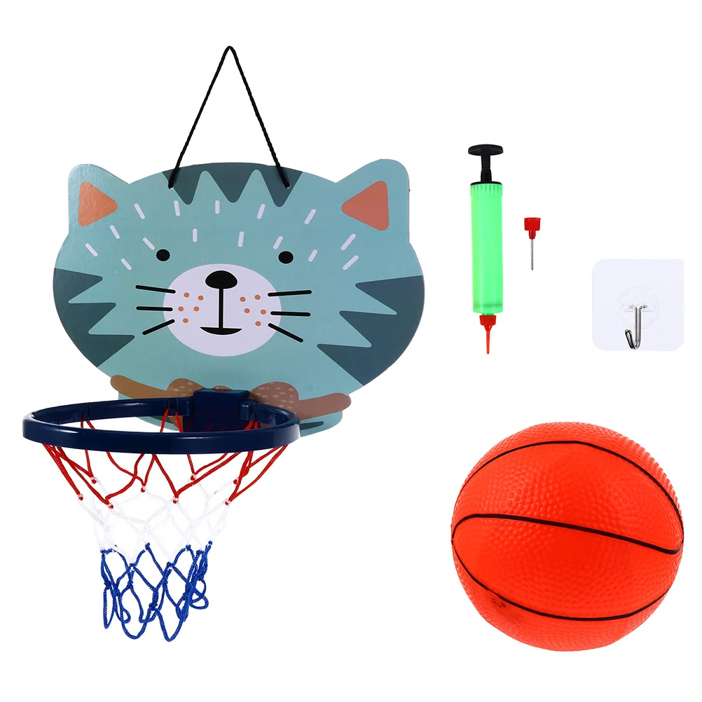 1 ensemble cadre de basket-ball Mini support de basket-ball suspendu dessin animé jeu de sport d'intérieur jouet Coordination œil-main chambre d'enfants maison