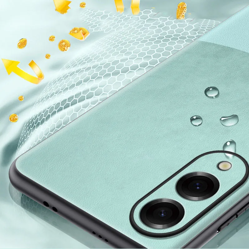 الفاخرة لينة بو الجلود عودة قضية الهاتف لسامسونج غالاكسي S26 S25 حافة غطاء من السيليكون لهاتف غالاكسي S25 الترا S25 زائد الغطاء الخلفي