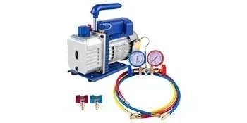 Vakuumpumpe | Sihao Vakuumpumpe mit Manometern für Kältemittel, HVAC, Kühlung, Vakuumverpackung, Klimaanlagen und Autowartung 1,8-4,8CFM – Detail 12
