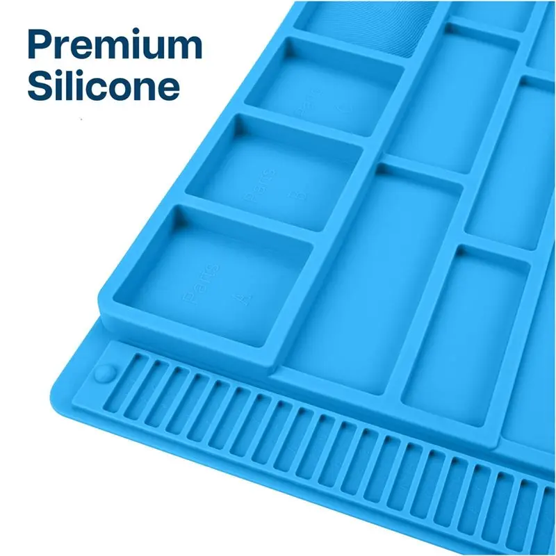 A7THK-S-180 محطة عمل متعددة الأغراض مع شبكات - حصيرة لحام من السيليكون مصممة لإصلاح الساعة والهاتف والكمبيوتر المحمول #6