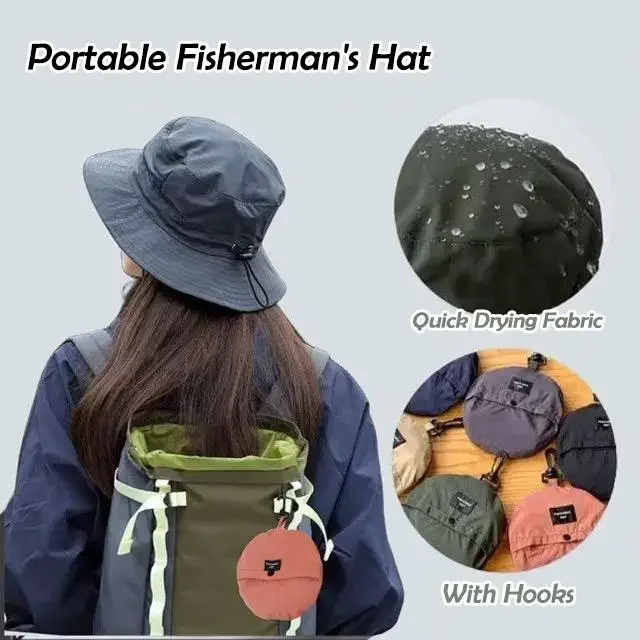 Waterproof Fisherman Hat Women Summer Sun Anti-UV Protection Camping Hiking Mountaineering Caps Men's Panama Bucket Outdoor Hat