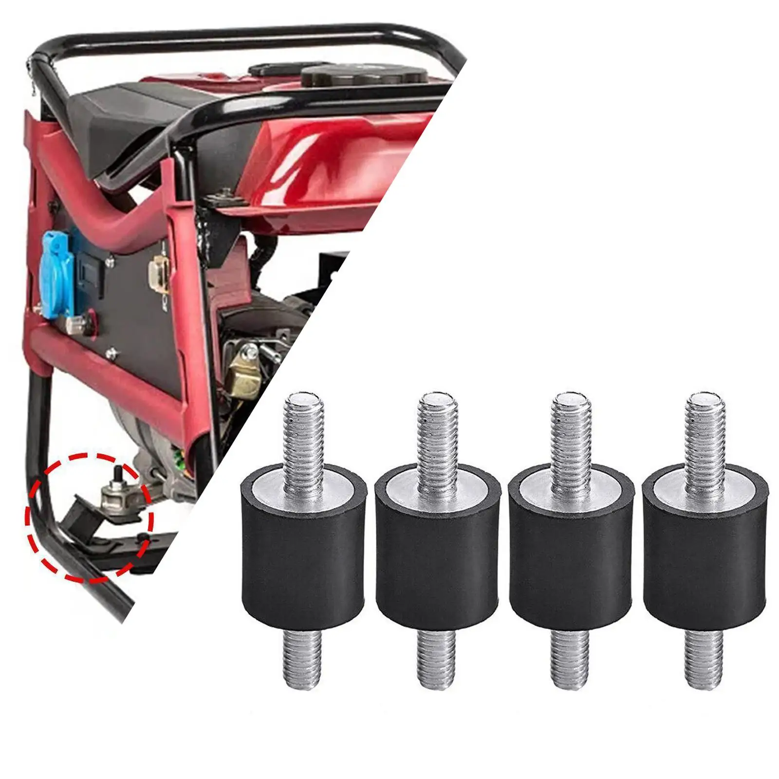 

4 резиновых амортизатора M5 для бытовой техники, гаражных двигателей