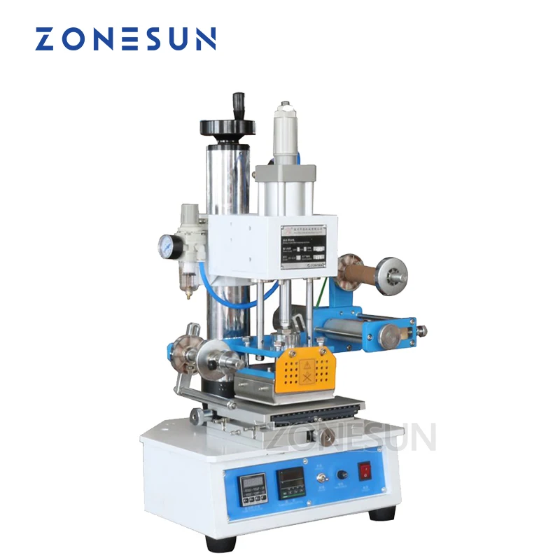 ZY-819H-2 Auto Industrial Hot foil Stamping Machine,leather LOGO/wood marks/name card Branding machine,leather embossor 220V