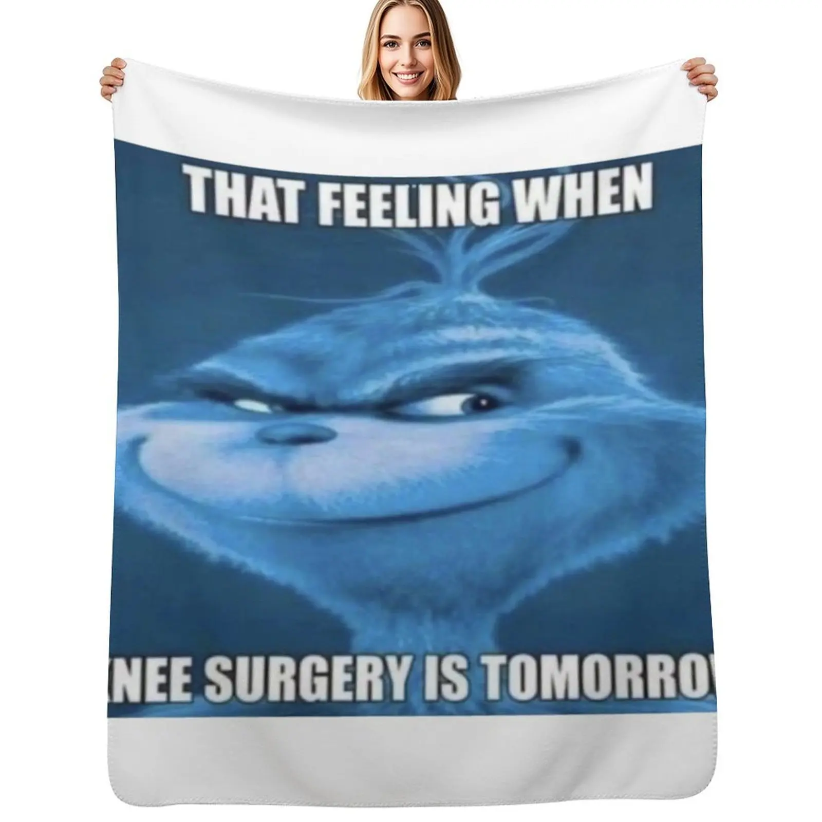 Knee Surgery Tomorrow Throw Blanket Decorative Throw for winter Sofas Giant Sofa Hair Personalized Gift Blankets