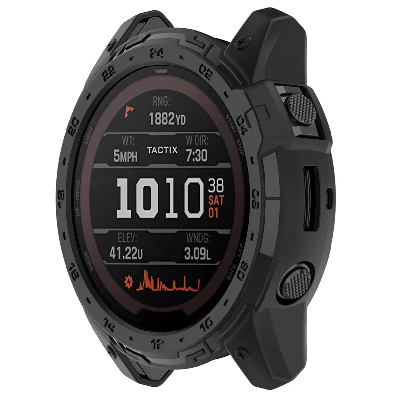 ل Garmin Tactix 7 برو إندورو 2 حافظة واقي TPU واقية شل غطاء واقي للشاشة فيلم شحن ميناء الغبار التوصيل