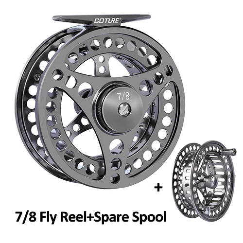 Goture Vliegvismolen 3/4 5/6 7/8 9/10 2+1BB Max Drag 8kg Lichtgewicht CNC-gefreesd Groot Arbor Links/Rechts Vliegmolen + Reservespoel