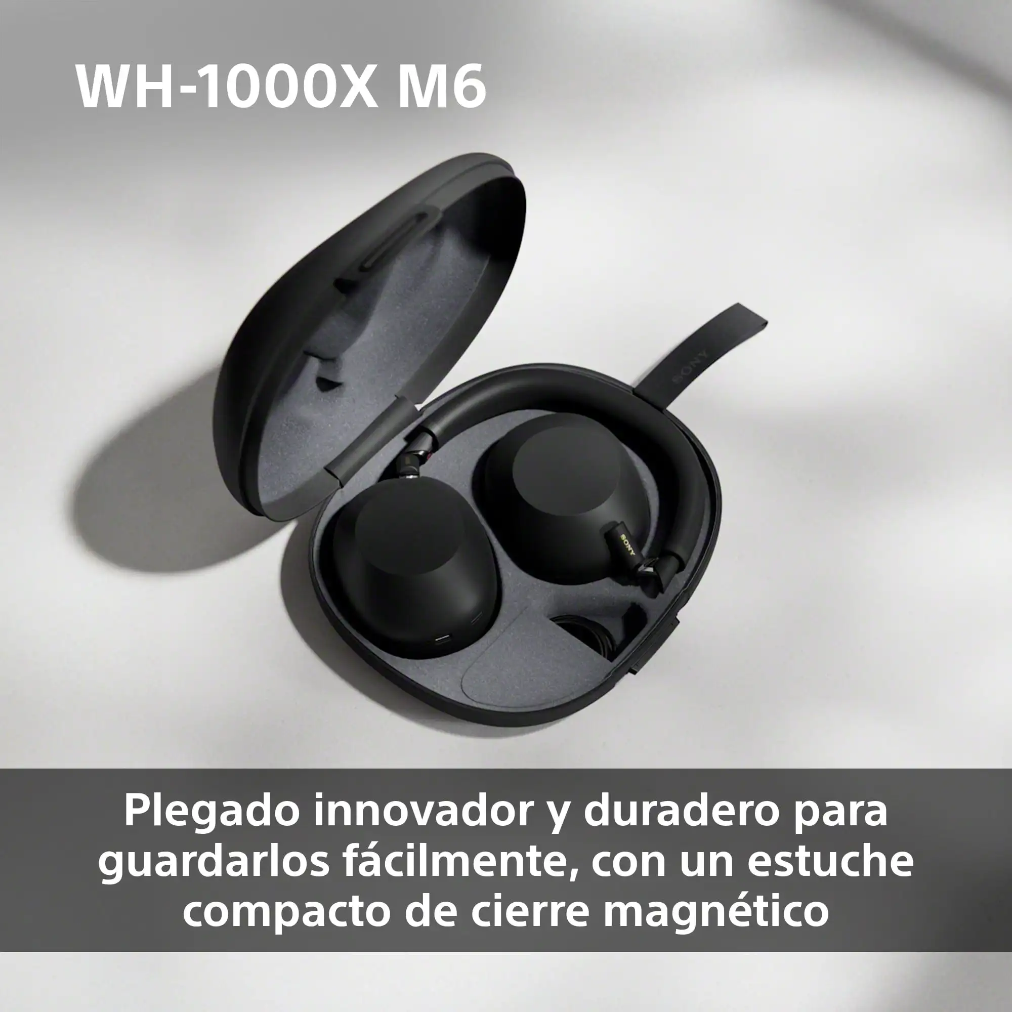 Sony WH-1000XM6 Auriculares Bluetooth inalámbricos con Noise Cancelling, Sonido de Alta resolución, diseño Plegable, Estuche Resistente, 30 Horas de batería 8