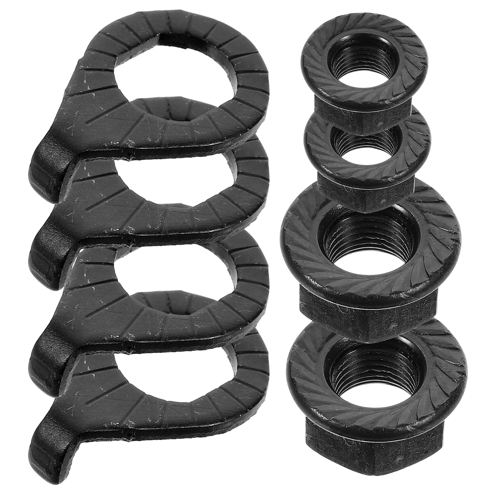 

Fixed Hub Nuts Safety Protective Flange Wheel Bike Washers Kit for Bicycles Hanger Iron Axle