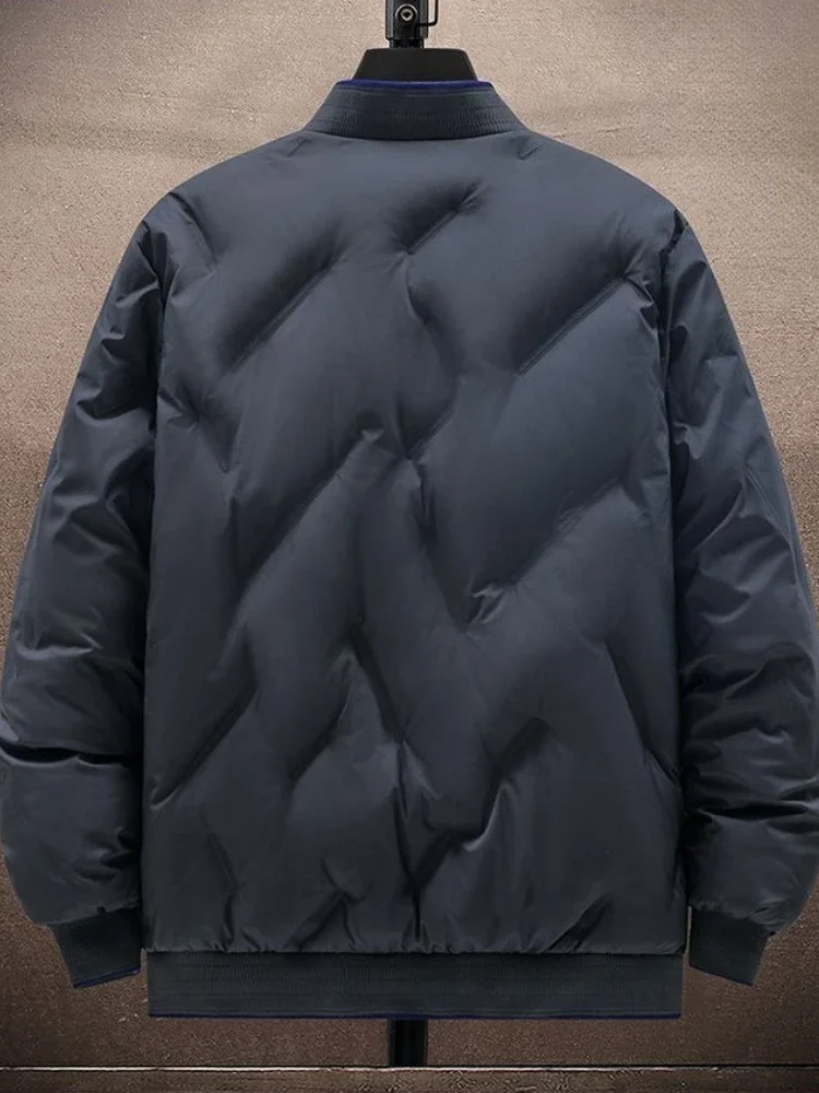 

​Heavy Duty Winter Men's Down Jacket Thickened Insulated Standing Collar Stylish Versatile Coat​