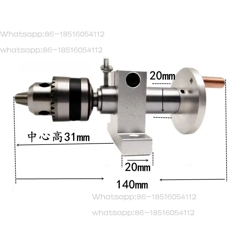 DIY Woodworking Lathe Tailstock Thimble Miniature Bead Lathe Accessories Drill Chuck Plum Blossom Rotary Top Live Thimble