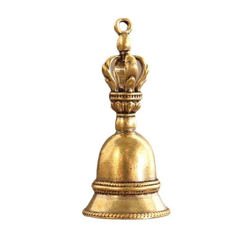 Vintage Brass Bell Charm Pendant DIY Keychain Pendant Home Decoration Craft