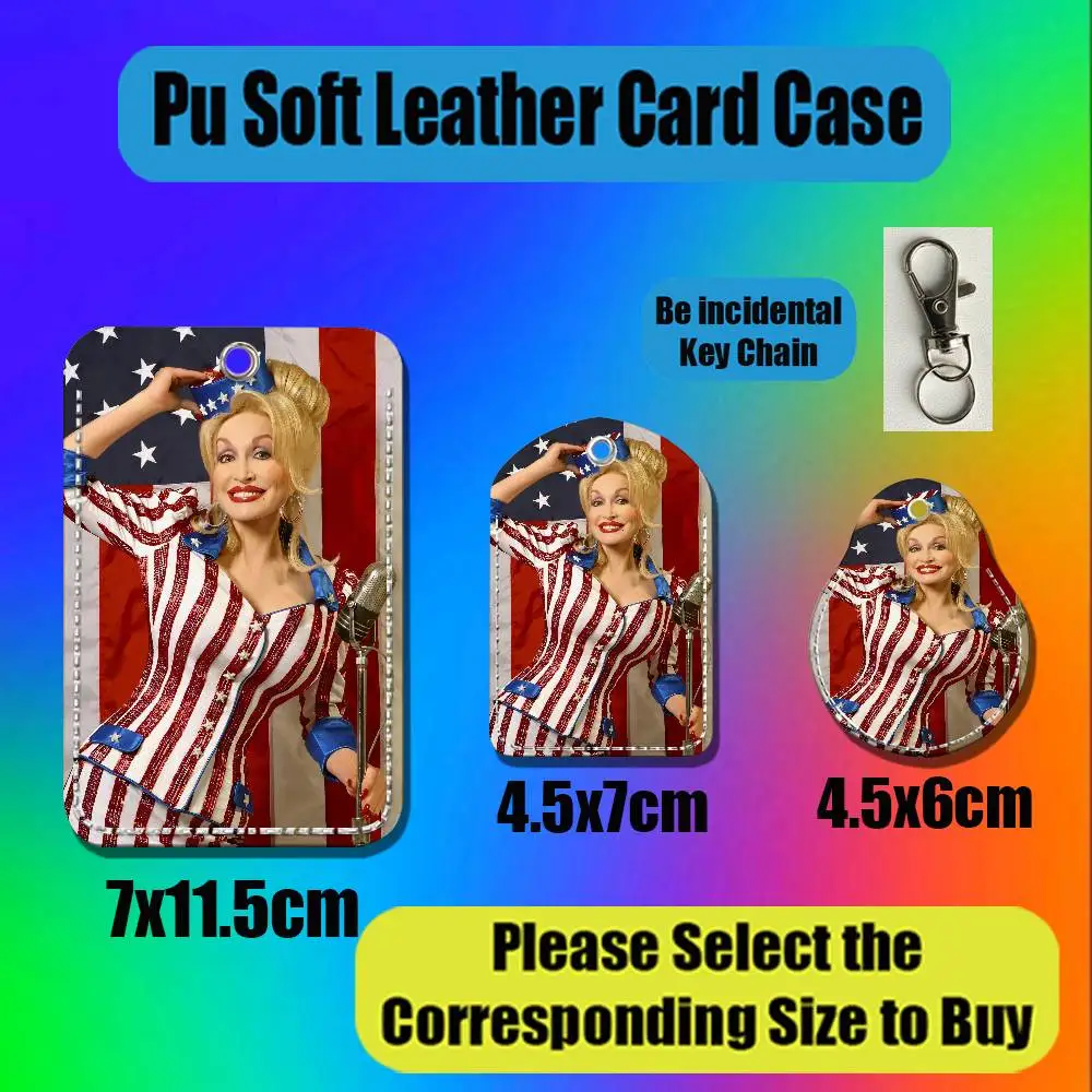 For Dolly Parton For AirTag Case Card Holder Keychain ID Credit Bank Access Badge For Air Tag Case Shell