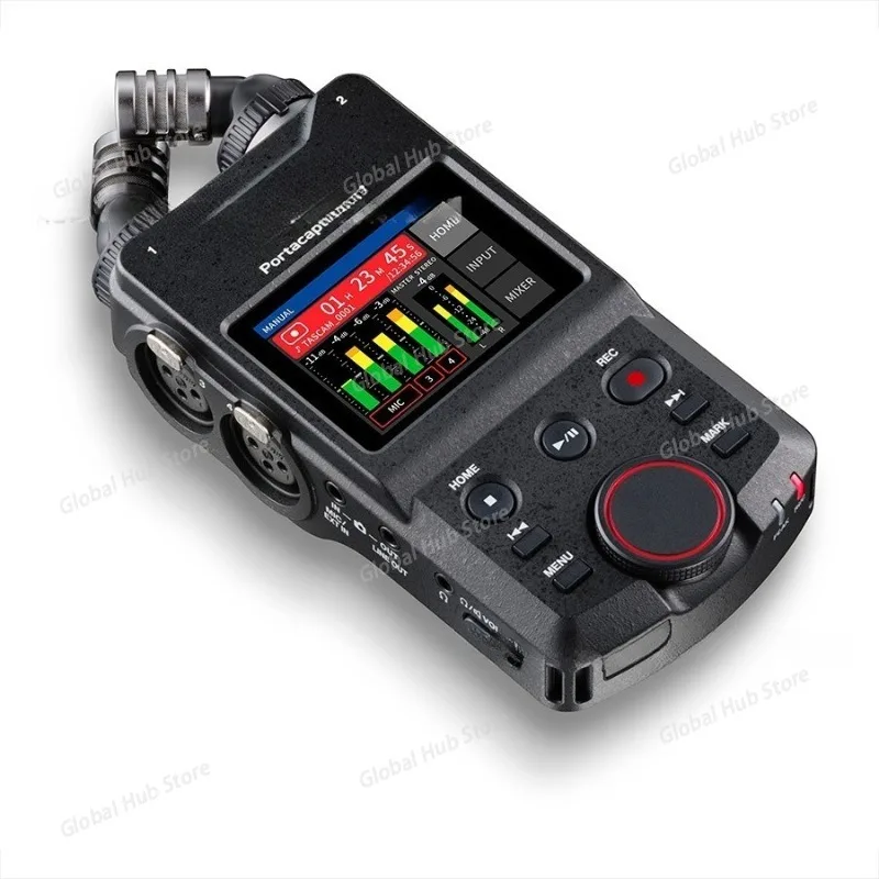 Grabador portátil multipista Tascam X6 de alta resolución con grabación de 6 pistas para podcasts, música, entrevistas y grabación de campo
