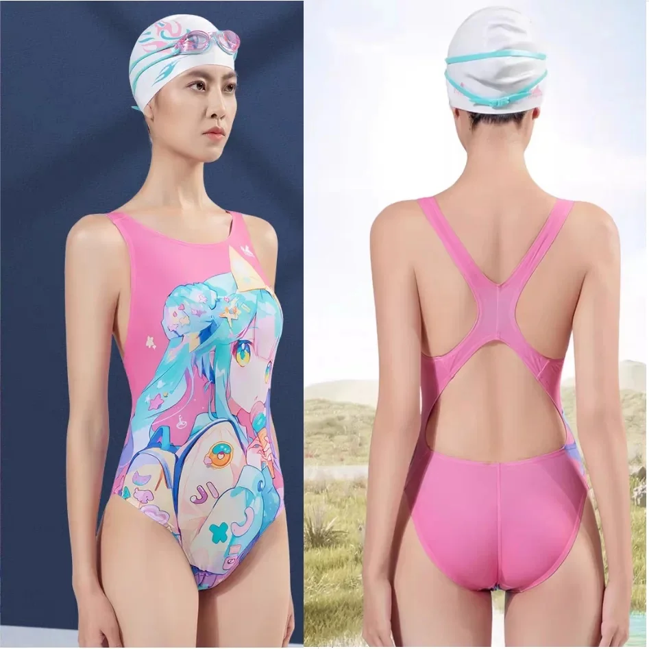 YINGFA Print Bathing Women Swimsuit One Swimwear Bikini Solid Piece Push Up Suit Swimwears Tankinis Swimming Thongs Bodysuit