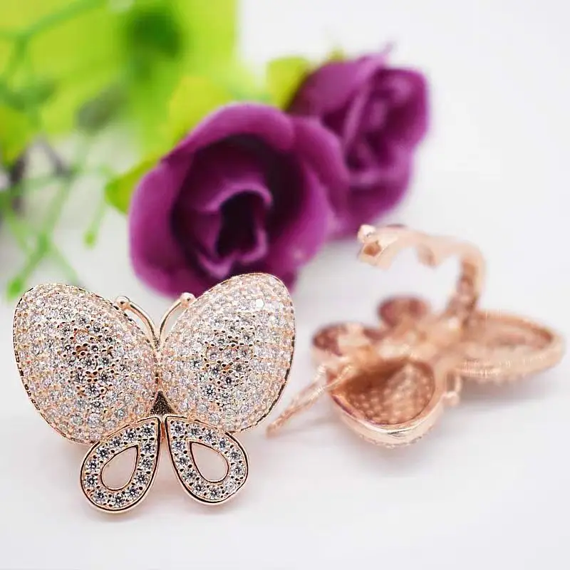 1piece Jewellery green blue yellow red butterfly Clasp hooks DIY Making Necklace Bracelet Accessories