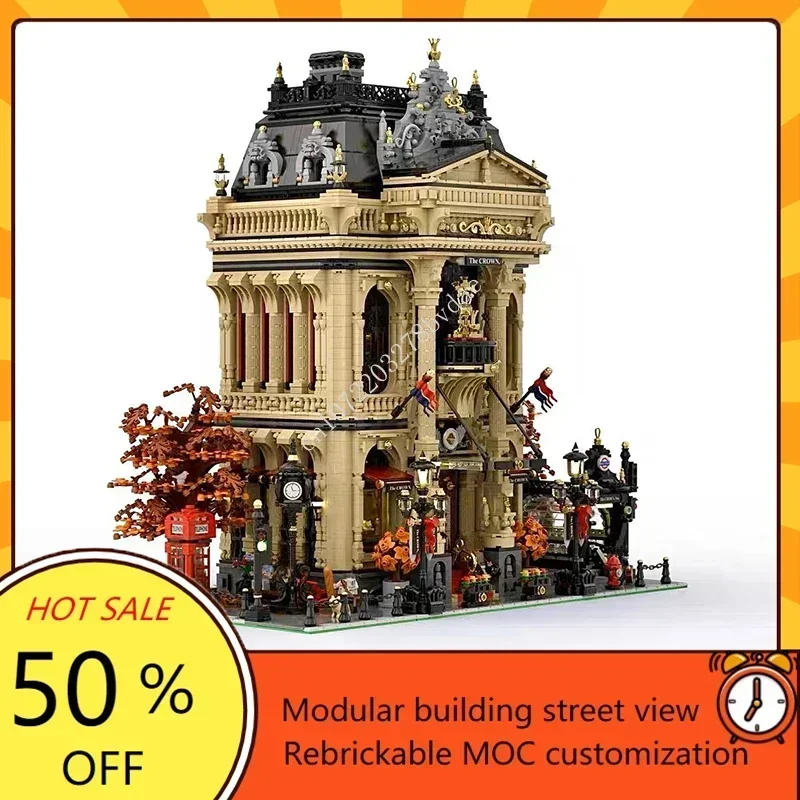 The Crown Building Modular MOC Creative street view Model Building Blocks Architecture DIY Education Assembly Model Toys Gifts