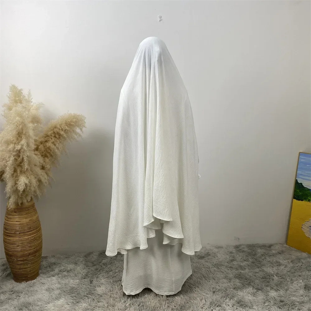 

Eid Kaftan Modest Khimar Abaya Dubai Islam Muslim Hijab Dress for Women Niqab Kebaya Caftan Robe Femme Musulmane Prayer Garment