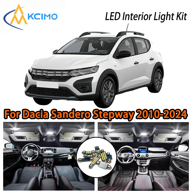 

KCIMO For Dacia Sandero Stepway 2010-2024 Premium LED Interior Kit - 2 Colors , Quick Installation, Long-Lasting
