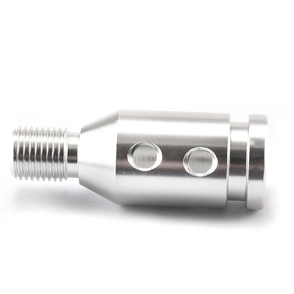 Universal Car Auto Aluminum Gear Shift Knob Adapter for Non Threaded Shifters M10x1.5/M12x1.25 SK-1054