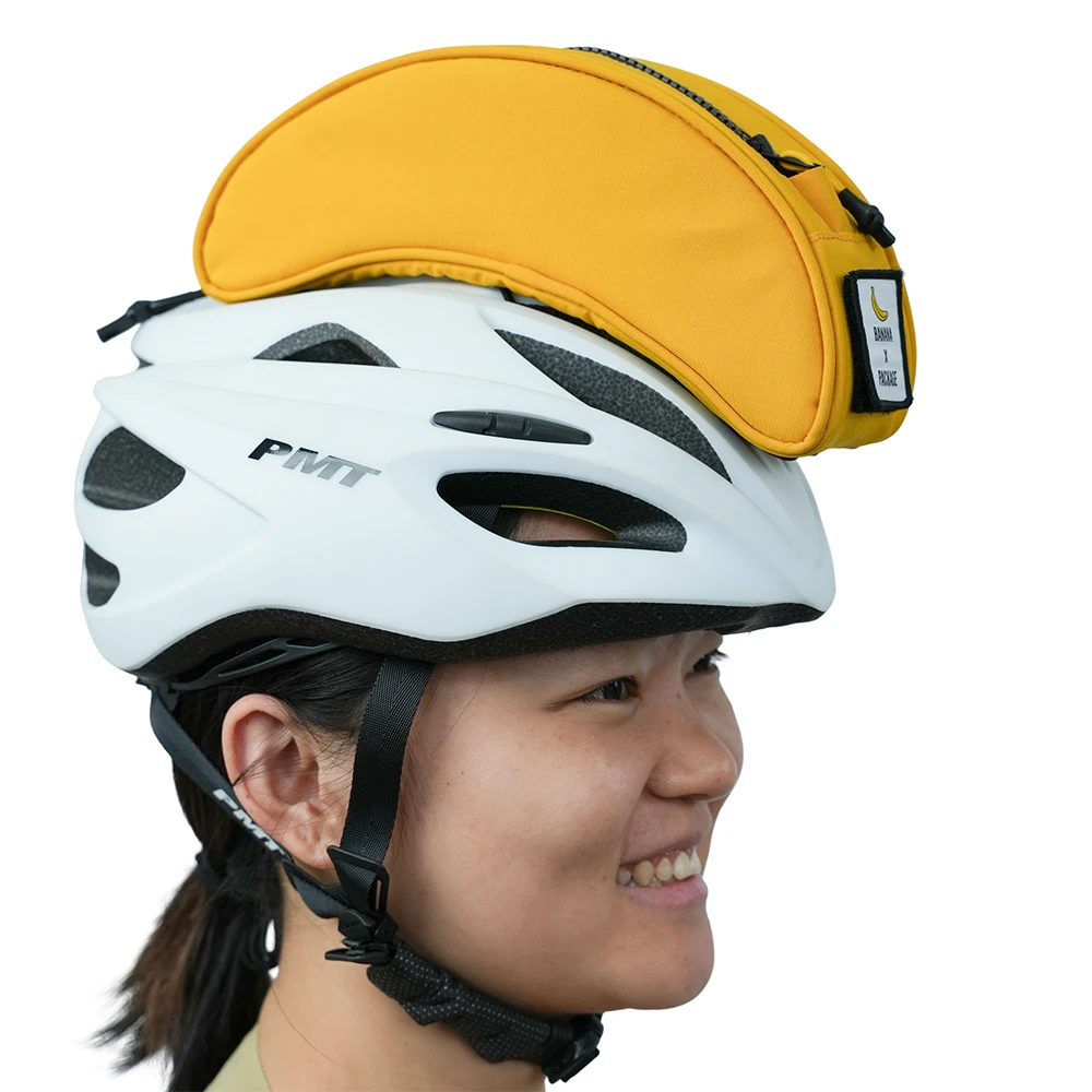 AliExpress Rhinowalk Bike Helmet Banana Bag Crossbody Bag Cycling Storage Universal Fit For MTB Road Bike With Morale Badge Pack Accessory