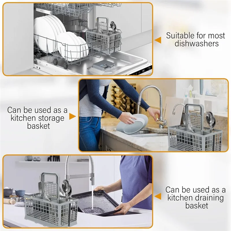 ABJN-Cestello per posate per lavastoviglie (9,64 X 5,31 X 5 pollici) Per Whirlpool,,, Maytag, Kitchenaid,Kenmore