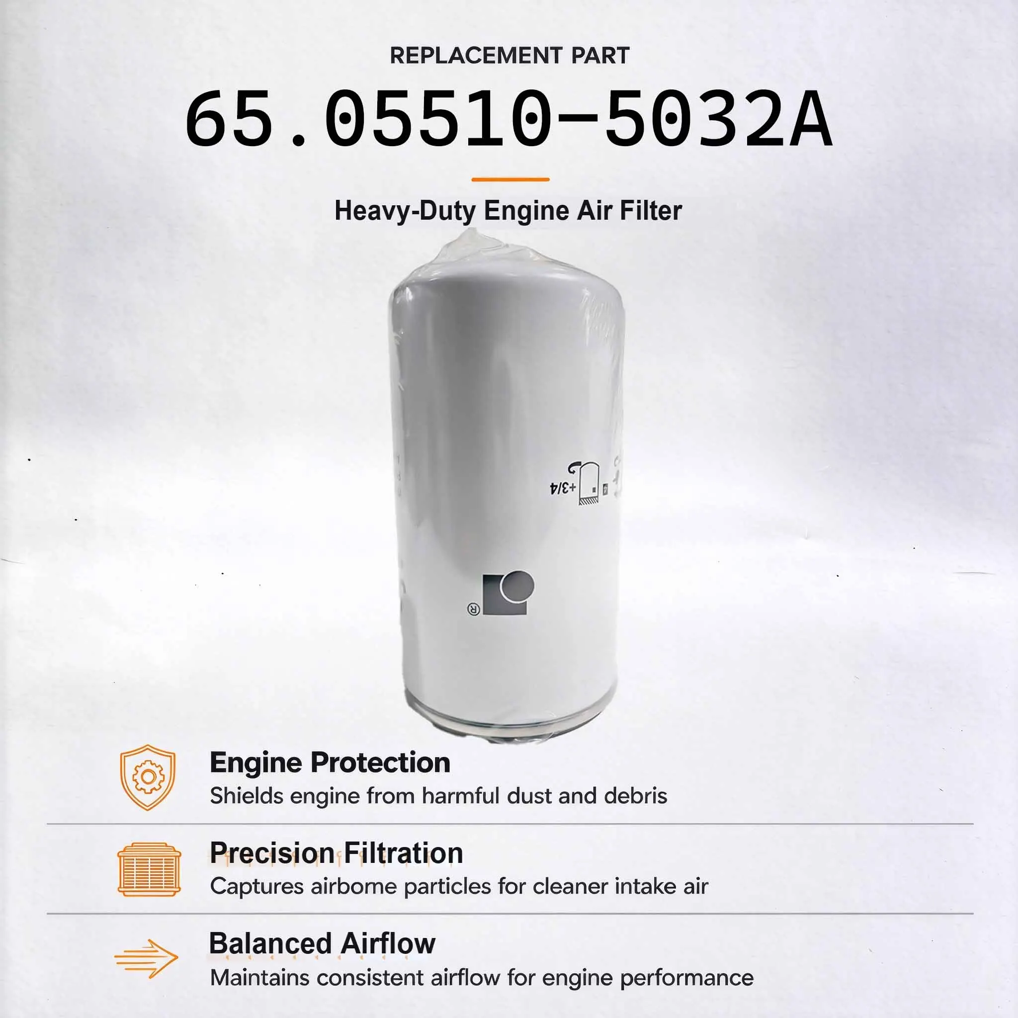 new Oil Filter P550371 Fits for Doosan DH200W DH250TC DH250 DX140W DX190W DX150W-9C, DX210W-9C Wheeled Excavators