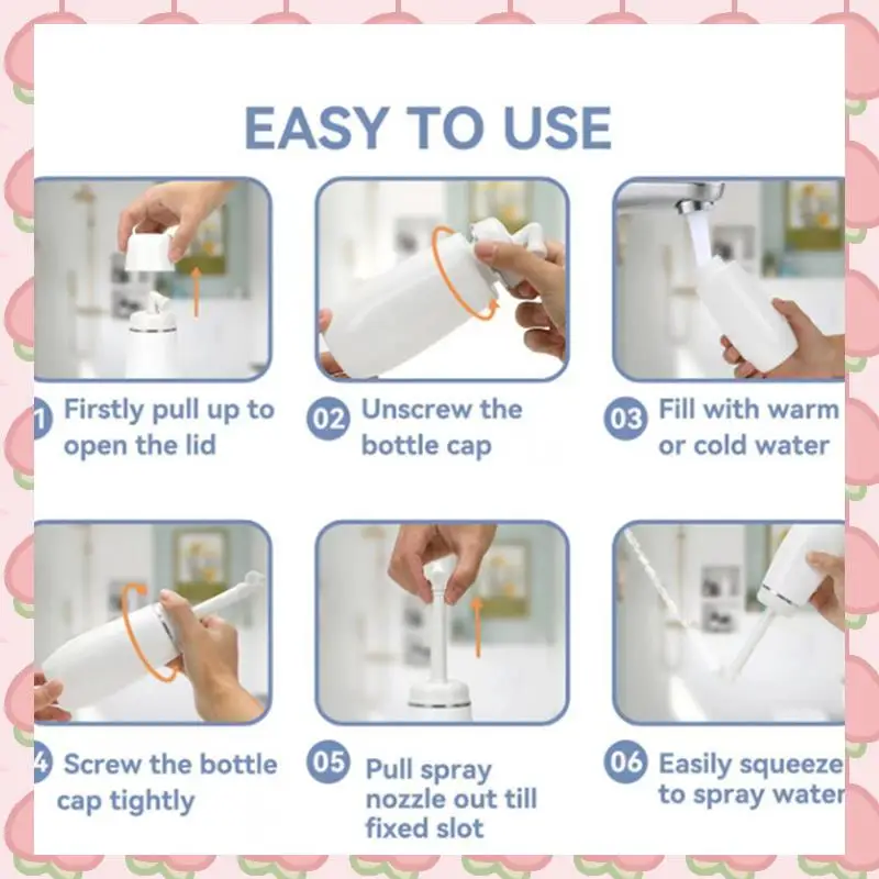 

N18R Portable Gynecological Bottle For Postpartum Essentials Feminine Care Mom Washer For Perineal Recovery Cleansing