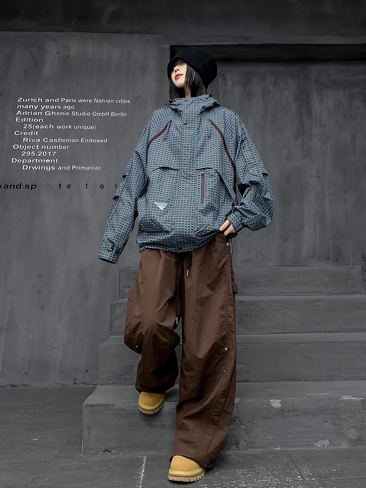 

Костюм M-Home Fashion: Новинка ранней осени – куртка с капюшоном и широкие брюки, женский комплект из двух предметов, повседневный спортивный костюм