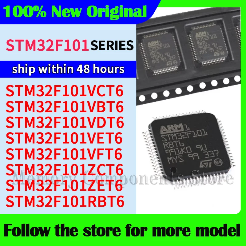 

STM32F101VCT6 STM32F101VBT6 STM32F101VDT6 STM32F101VET6 STM32F101VFT6 STM32F101ZCT6 STM32F101ZET6 STM32F101RBT6