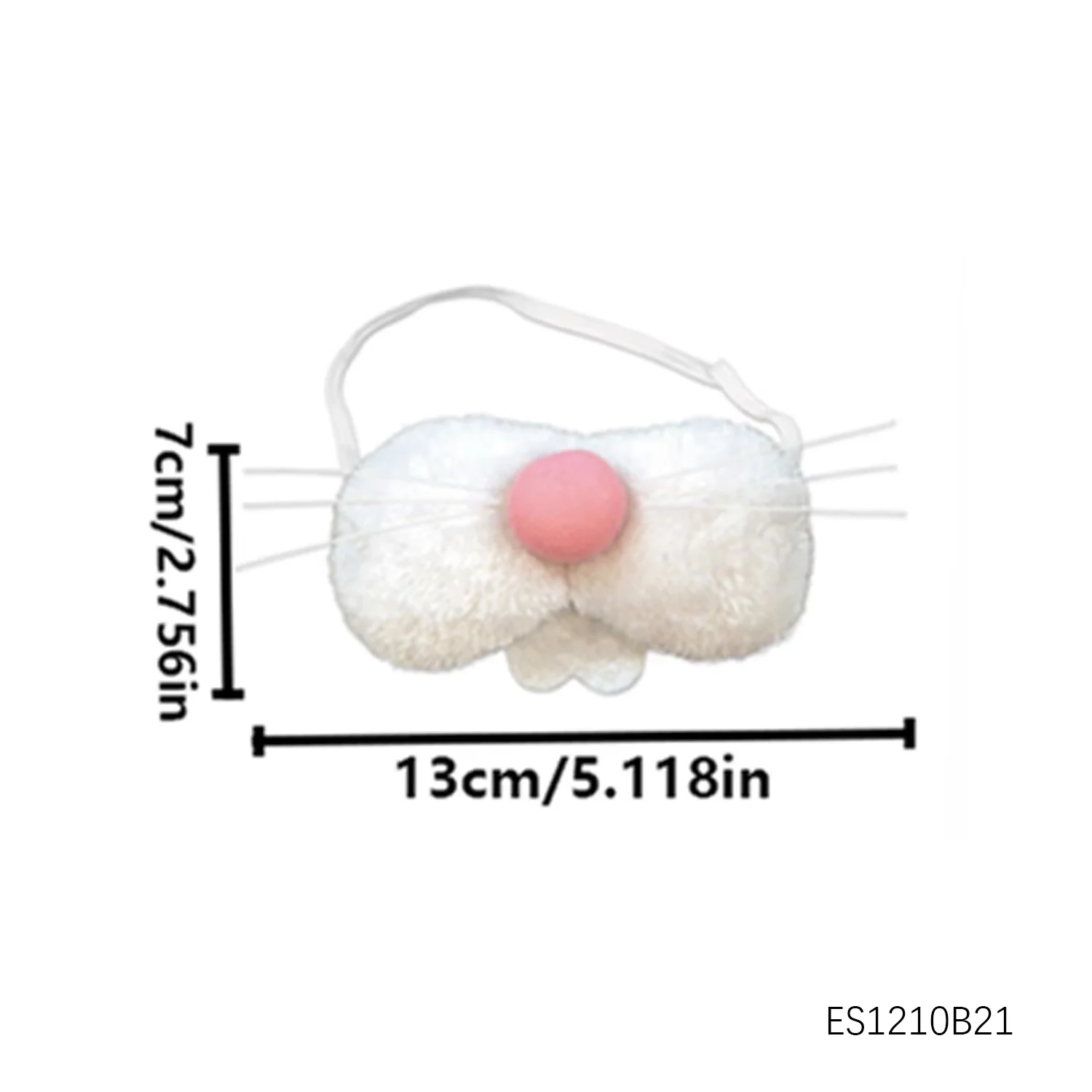 PESENAR Easter Festival costume Classic costume item Fur Rabbit nose can be worn on the nose