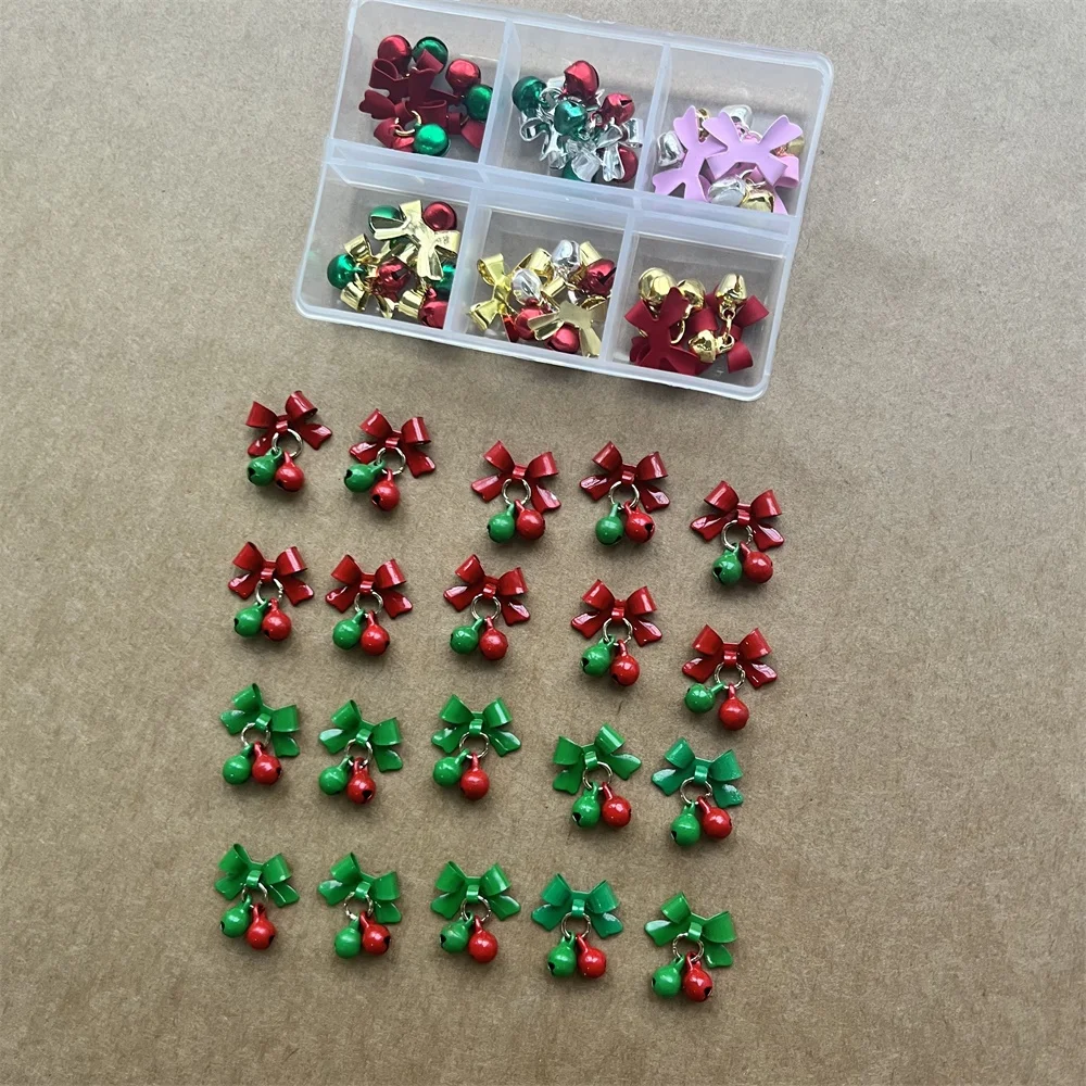 10Pcs 3D Bow Bell C…