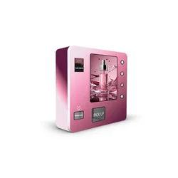 Cosmetic Single Item Perfume Vending Machine For Business Trading Card