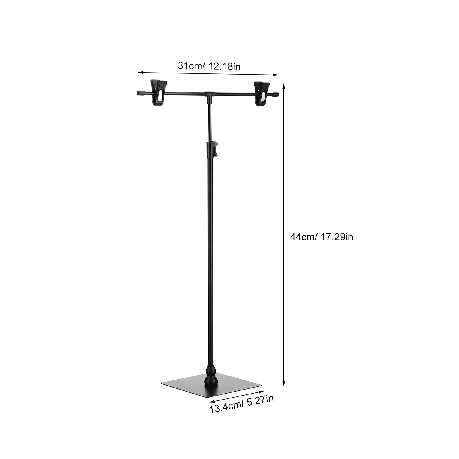 2Pcs T-Shaped Poster Stand Adjustable Retractable Banner Stand for Display Signs Posters Menus Advertising Stands Standing Sign