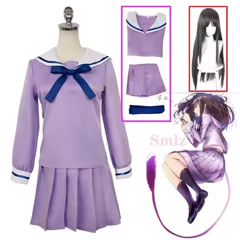 Iki Hiyori Cosplay Anime Noragami Yukine Cospaly Costume Wig Girl School Uniform Sailor Cosplay JK Dress Set