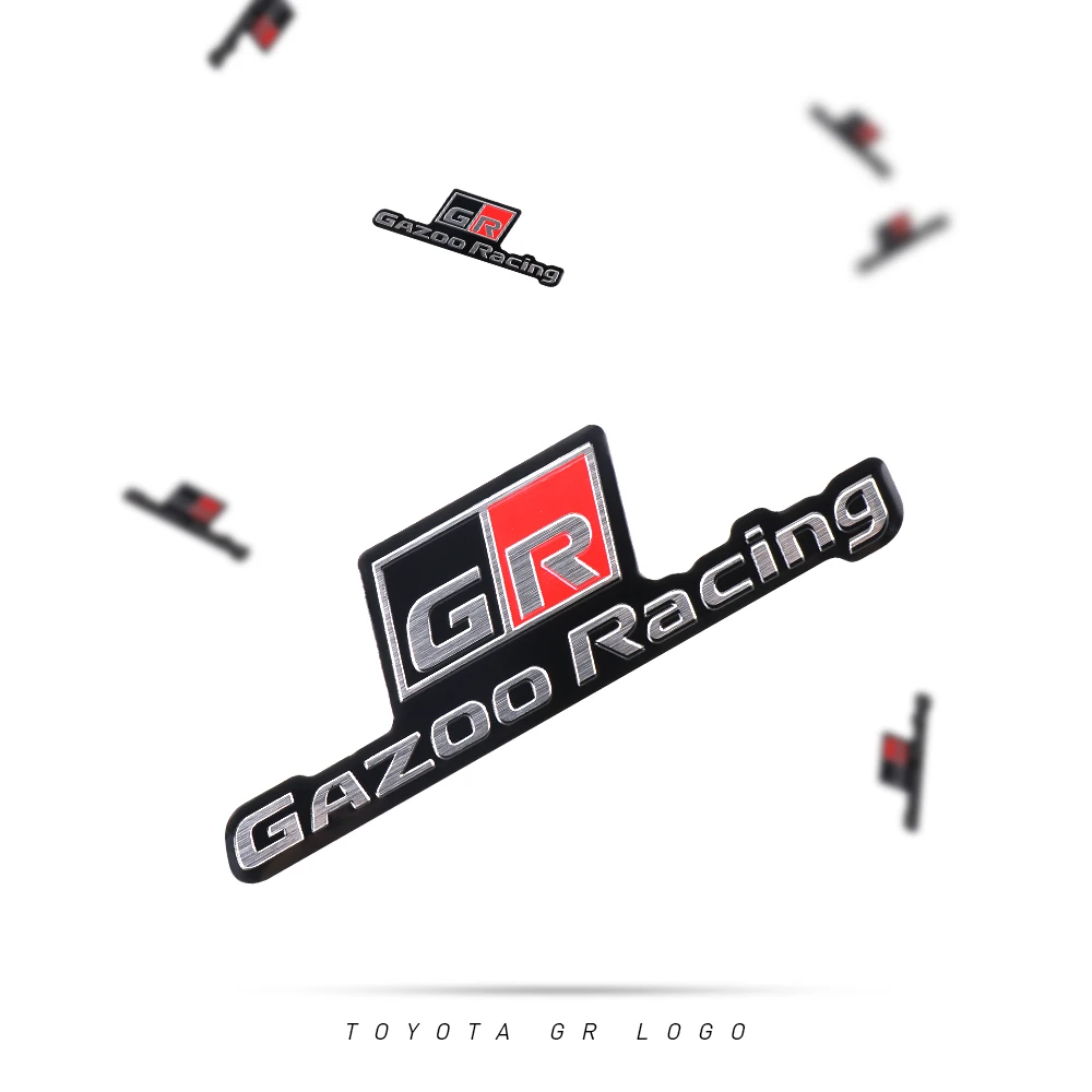 ثلاثية الأبعاد سيارة معدنية ملصق شعار وضع العلامات شعار شارة الشارات لتويوتا Rav4 GR الرياضة غازو سباق C-HR RAV4 ميراي أفينسيس برادو كامري #5