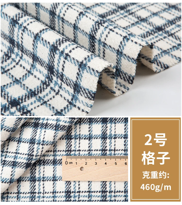 Cotton Fabric 100% Children for Bed Sheets Quilt Covered Clothing Shirt Dress Grid Striped Plaid Cloth Brocade Sewing