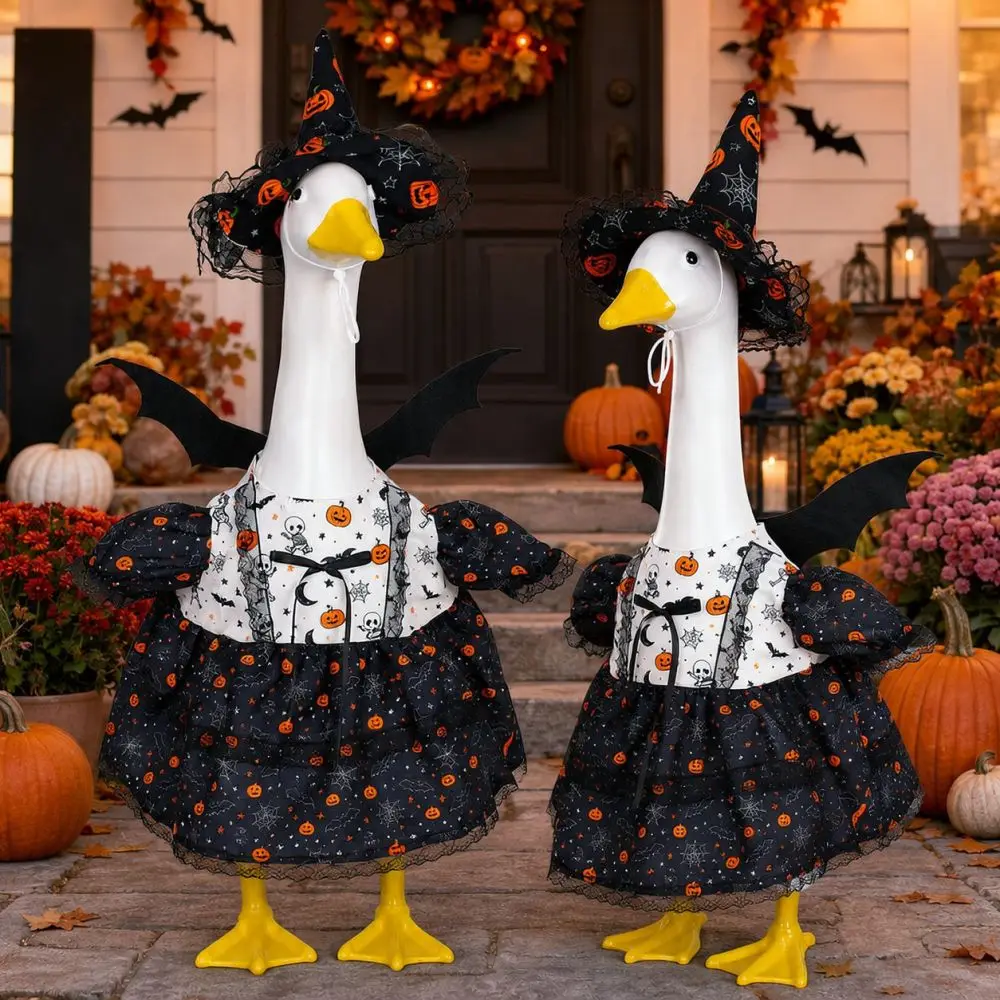 Pet Goose Halloween Decoration Bat Wings Outfit Funny Yard Costume Accessory Holiday Party Apparel For Festive Vibes