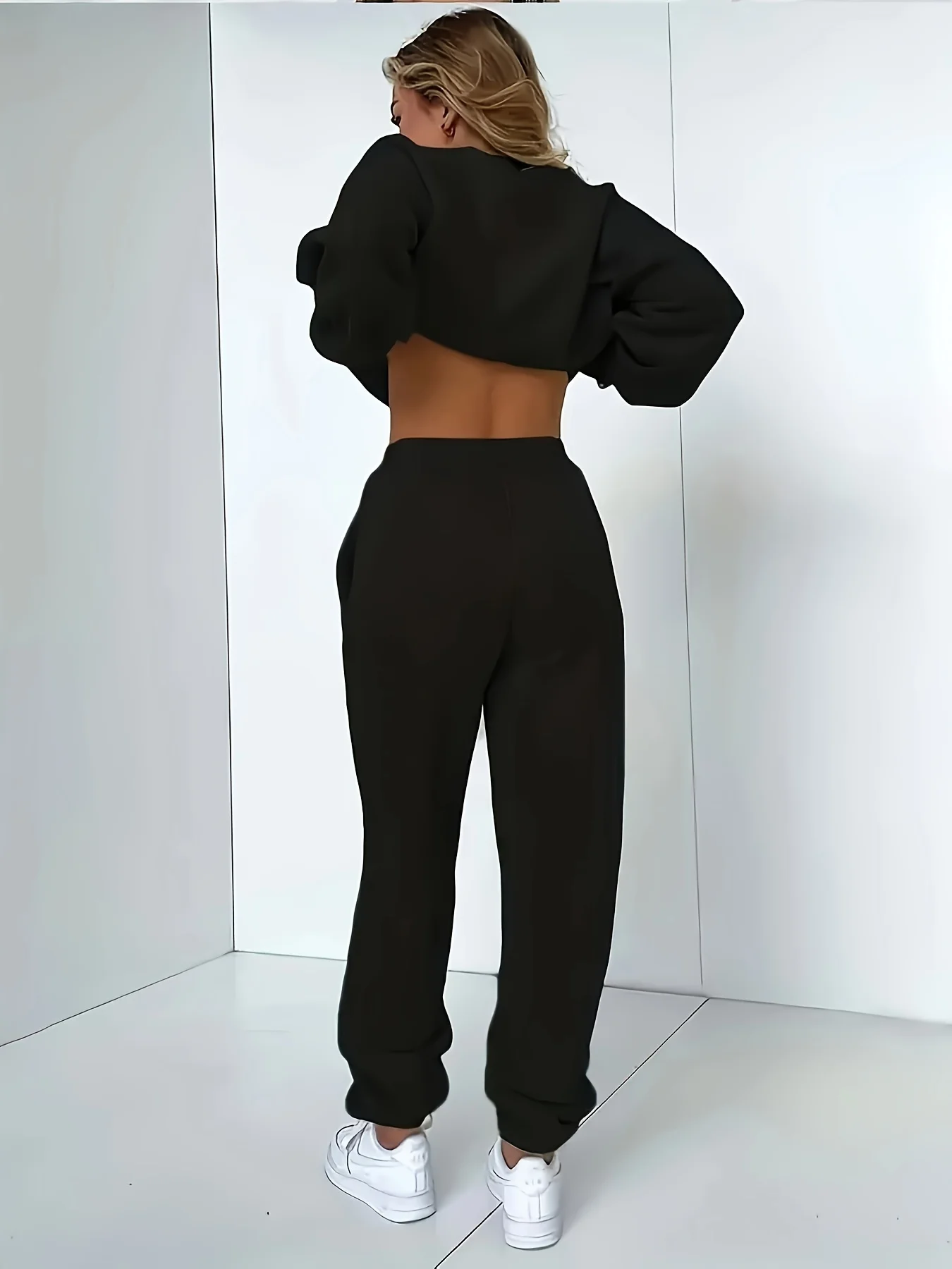 Autumn Winter Women\'s Sweater Pants Set Women Hoodie set Street Hip Hop Clothing Casual Female Clothing Plush sweatshirt