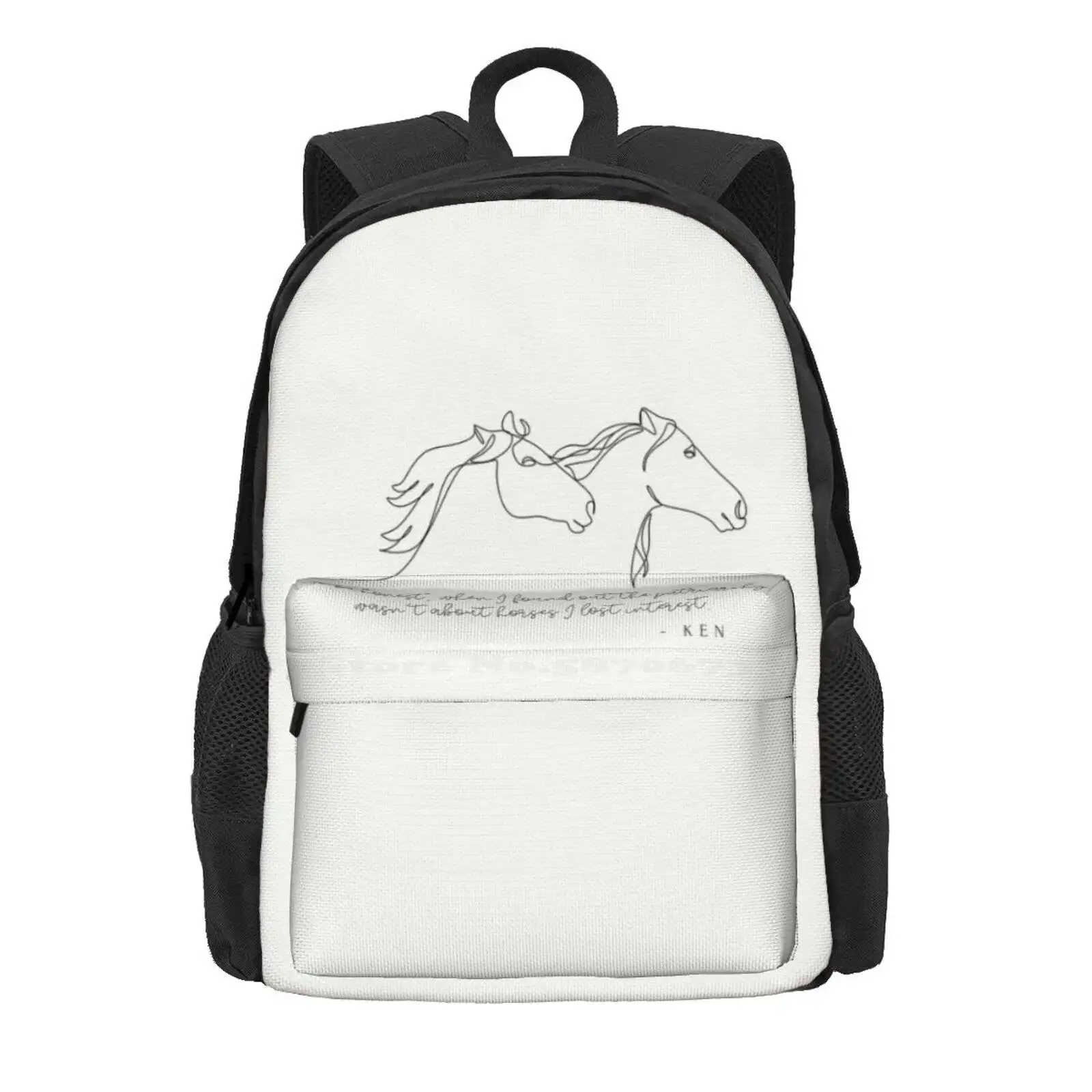 To Be Honest, When I Found Out The Patriarchy Wasn'T About Horses, I Lost Interest. Hot Sale Schoolbag Backpack Fashion Bags