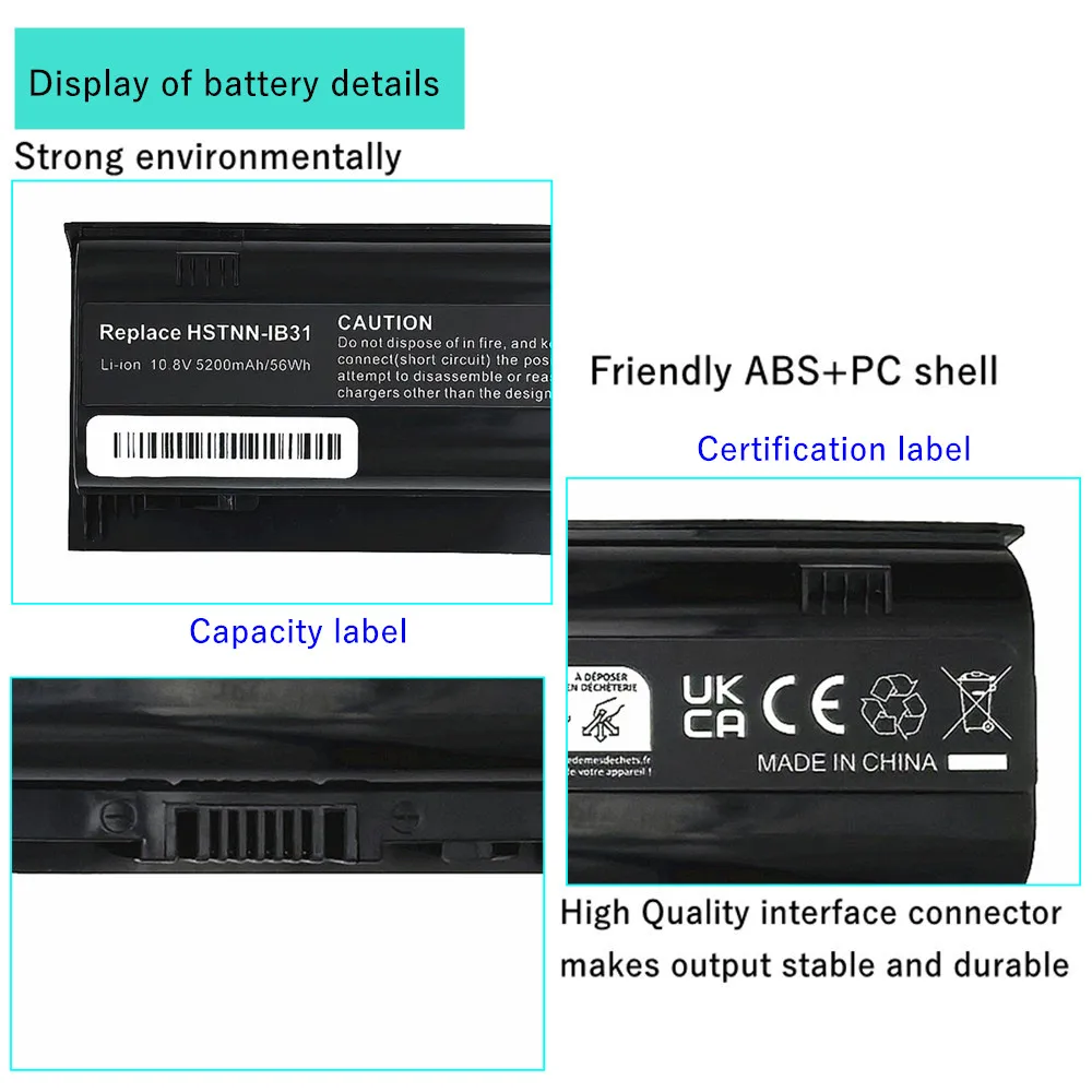 HSTNN-IB31 HSTNN-IB42 Laptop Battery for HP Pavilion dv2000 dv2300 dv2600 dv2100 dv2400 dv2700 dv2200 dv2500 dv6000 dv6200