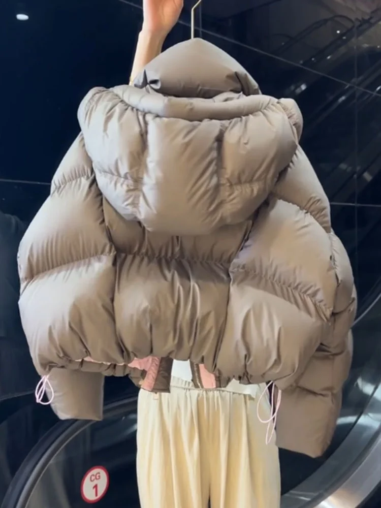 Unieke ort i ey Donsjack voor dames Winter 2025, nieuwe Sle Cact hoogwaardige broodjas Ele Faion polyester stof