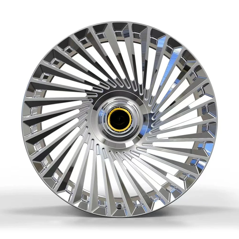 Custom 26 Inch  Wheel Chrome Rims Classic Chrome Forged Wheels for Luxury Cars Continental GT / GTC II Phantom Spectre