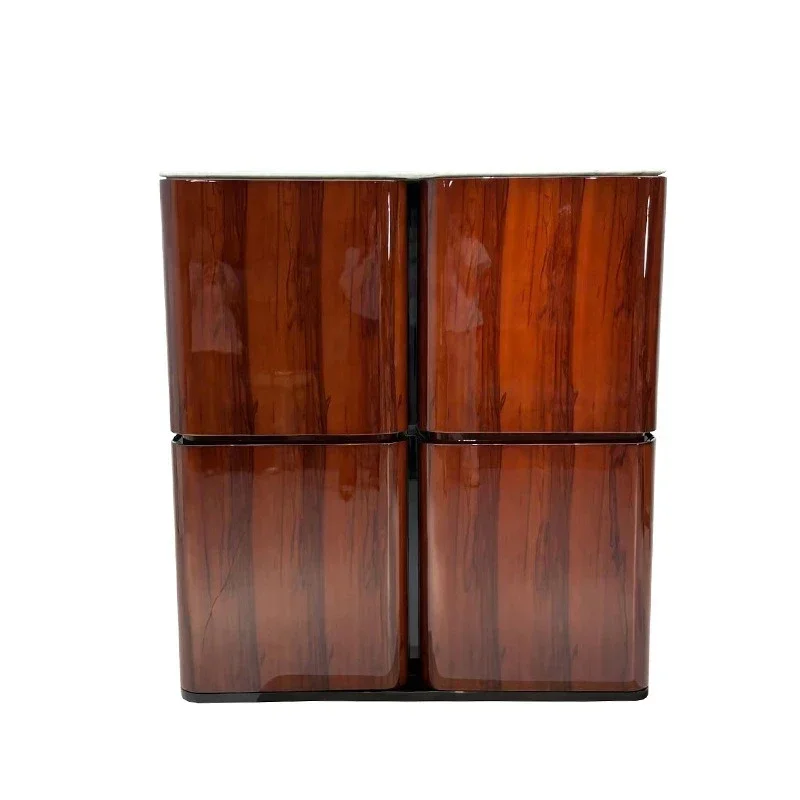 

High-end solid wood luxury win e cabinet, Itali an villa luxury livi ng room design er creative cab inet