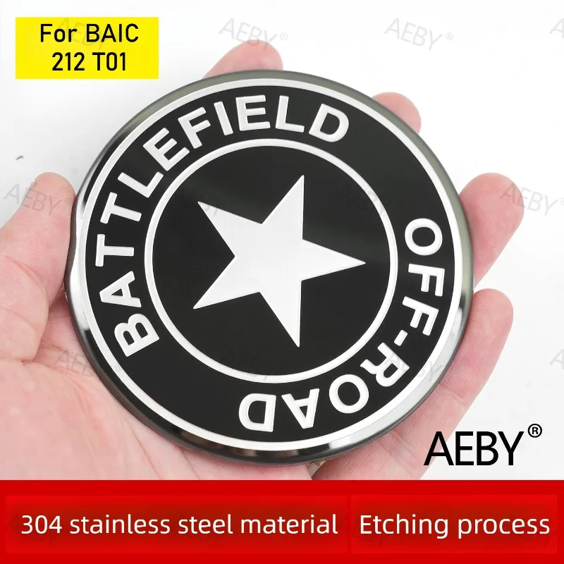 

For BAIC 212 T01 Custom wheel badge caps,stainless steel badge,Off-road wheel center cover,dome sticker,Car exterior accessories