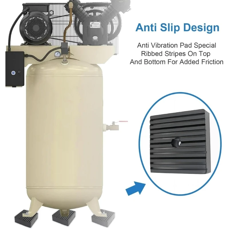 Pack of 4 Rubber Shock Absorbers Vibration Control Pad for Air Compressors & Generators Reduces high quality