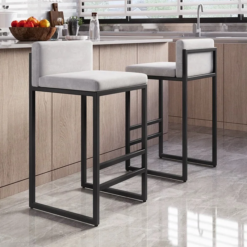 

Foshan Rural Bar Chairs Bar Stools, Metal Factory Manufactures Black Modern Commercial Furniture Living Room Funiture Top Grade