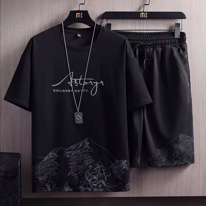 Snow mountain black [five points set]